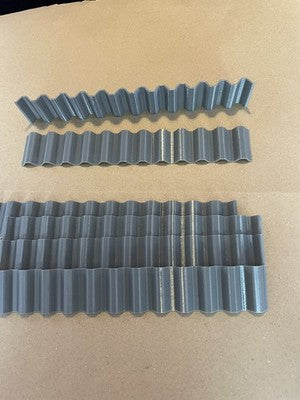 OO Gauge Twenty Four x Corrugated Track Edging (pack no:2.10)
