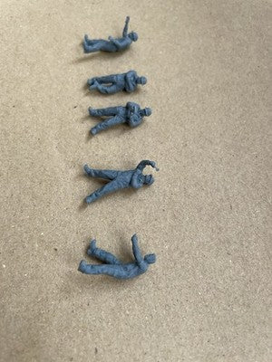 OO Gauge Five Rail workers - Unpainted