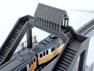 OO Gauge Single Track Footbridge