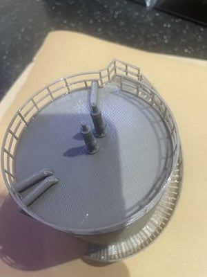 OO Gauge Detailed Industrial Fuel Tank