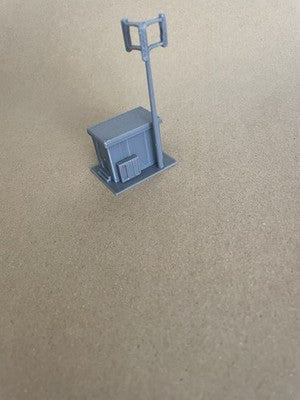 OO Gauge GSM-R Radio Mast with System Technology Container