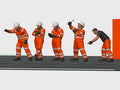 OO Gauge Five Rail workers - Unpainted