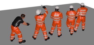 OO Gauge Five Rail workers - Unpainted