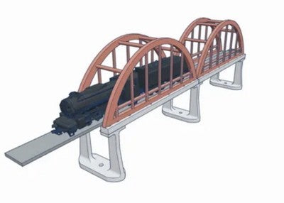 OO Gauge Industrial single track DOUBLE Girder  Bridge