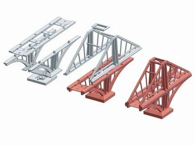 N Gauge Double Span Industrial Arched Bridge