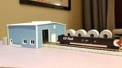 OO Gauge Six  Industrial Steel Rolls On Anti-roll cradles.