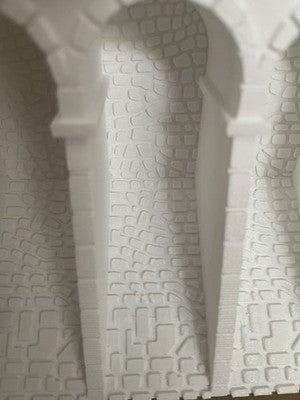 OO Gauge *NEW* Triple Viaduct Supporting Wall.