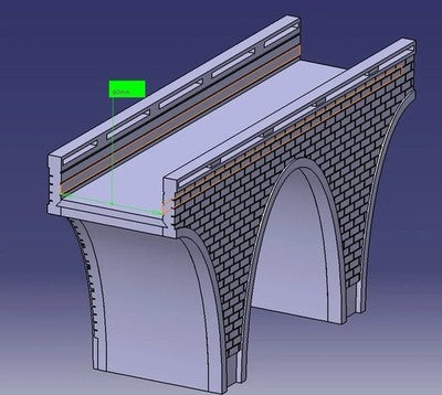 OO Gauge Treble Brick Viaduct