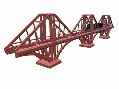 N Gauge Three Span Industrial Arched Bridge (3 sections)
