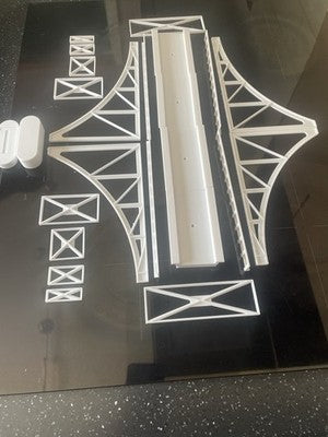 OO Gauge *NEW* single track  single section Iron Bridge