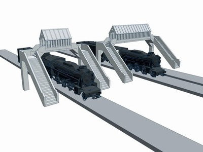 OO Gauge Double Track Footbridge
